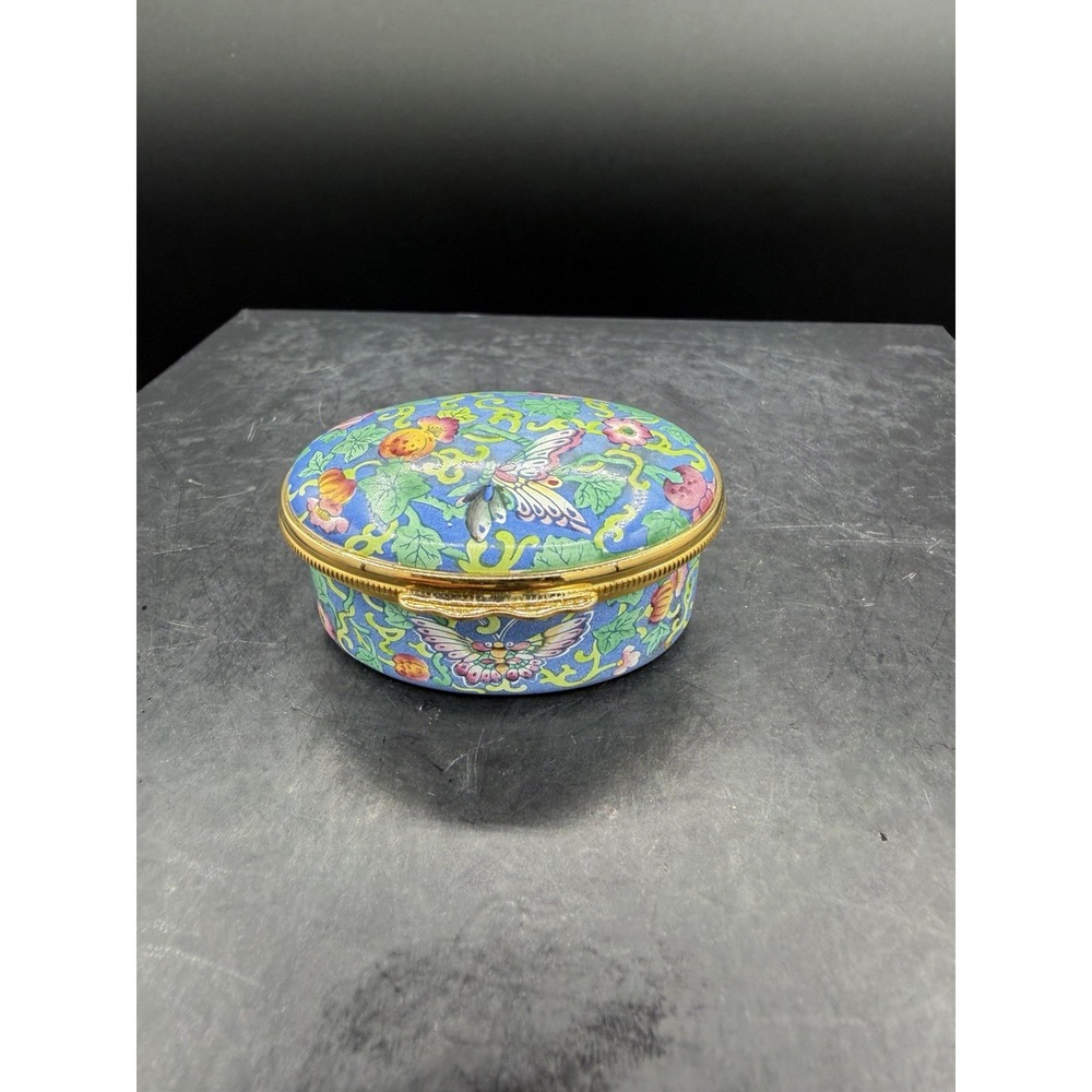 Halcyon Days Enamels – Winterthur's Rare Book Collection Tiny Trinket Box 📖✨